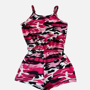 Random Hearts Romper Size 6X NWOT